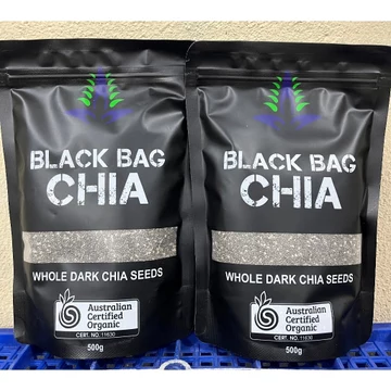 HCM- Hạt Chia Úc Black Bag Chia Whole Dark Chia Seeds 500g
