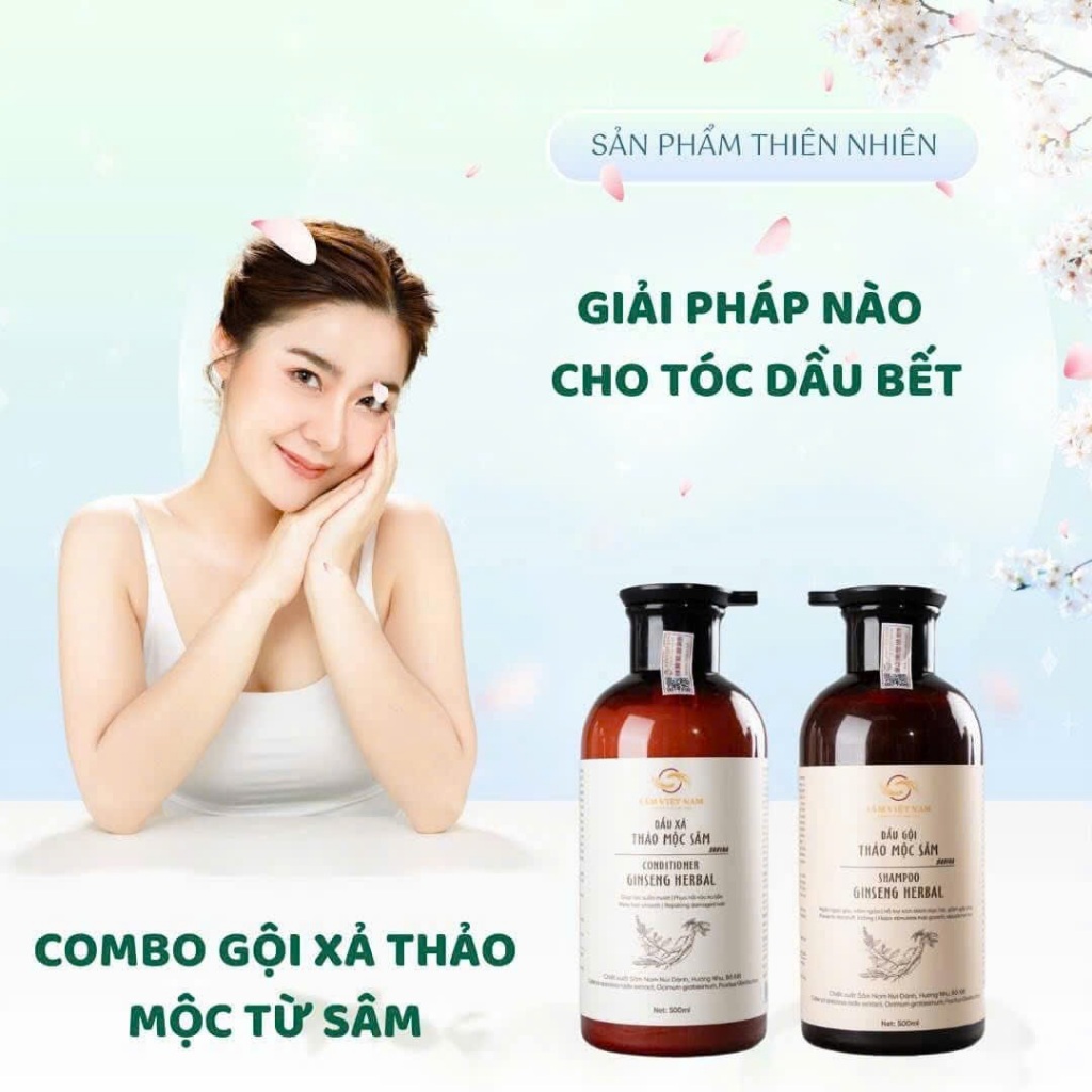 Dầu Gội Sâm Nam Núi Dành – Thảo Mộc Tự Nhiên Đậm Đặc – Giảm Gãy Rụng, Phục Hồi Hư Tổn
