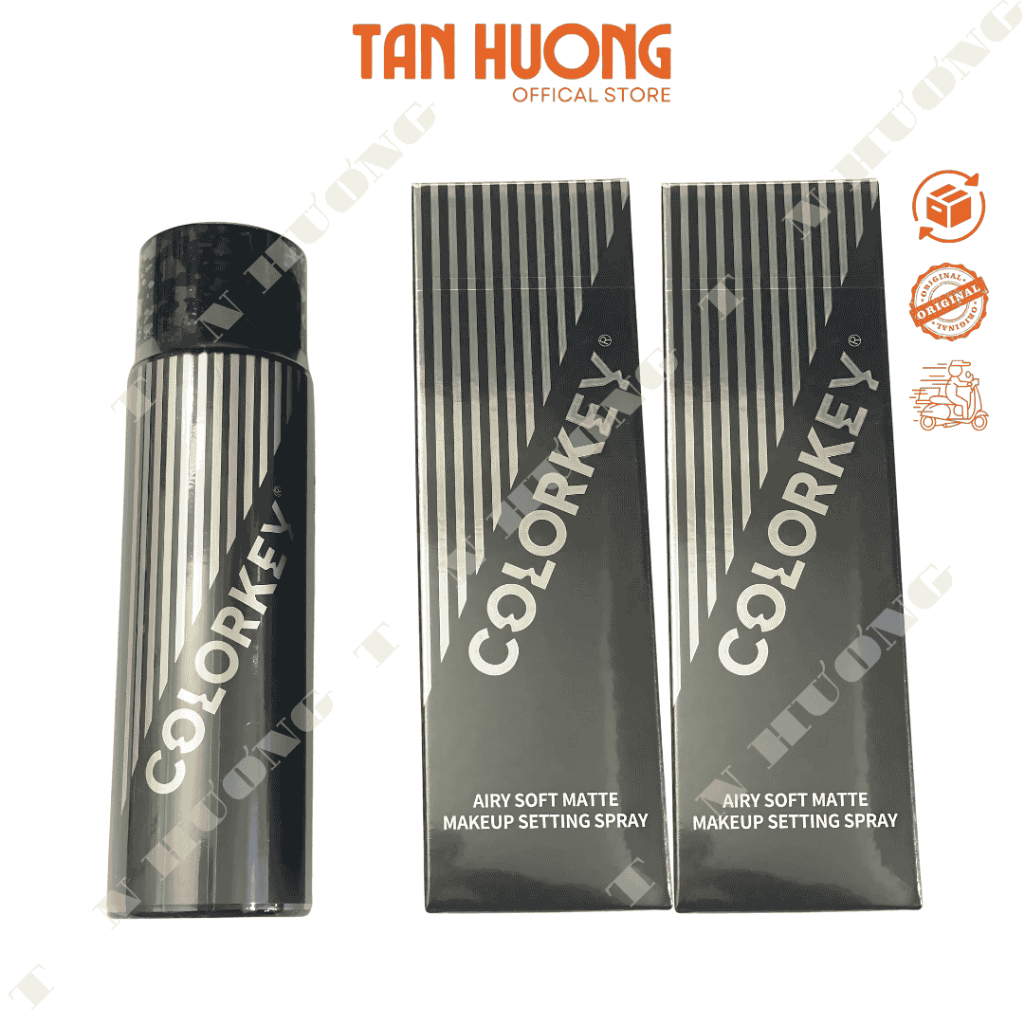 Xịt khóa makeup Colorkey Airy Soft Matte / Long-Lasting giữ lớp trang ...