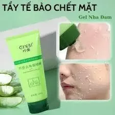 1 Hộp _ Gel tẩy da chết sáng da Ginbi chiết xuất nha đam