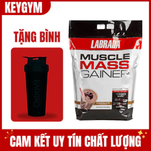 Labrada Muscle Mass Gainer 12Lb, Tăng Cân, Cơ, Bổ Sung Protein,Vitamin, Khoáng Chất