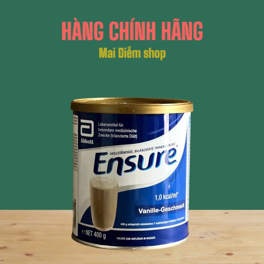 Sữa bột Ensure Đức 400gr, sữa Ensure cung cấp đầy đủ chất cho người gầy, suy nhược