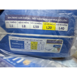 (TẶNG THÊM 2 MIẾNG ) Tã Dán Người Cao Tuổi CARYN TAPE Siêu Thấm Chống Tràn Khô Thoáng Size L20 - HÀNG CHÍNH HÃNG