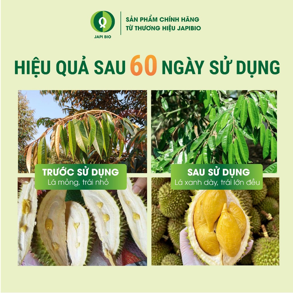 Phân Bón Hữu Cơ JapiBio 5L – Đạm Cá Cô Đặc Cho Sầu Riêng – Kích Rễ, Bật Chồi, Ra Hoa, Đậu Trái