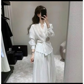 set bộ & lẻ áo đũi nữ xoắn eo- cổ tàu siêu sang chảnh