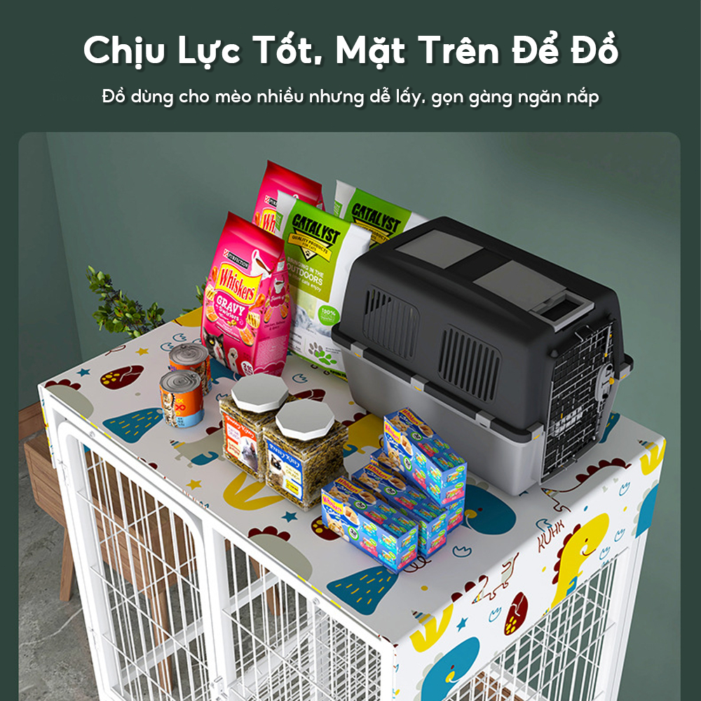🐈GreenPets🐕Chuồng mèo nan sắt 2-3-4 tầng rộng rãi thoáng khí lắp ghép thông minh chắc chắn không gian cực lớn