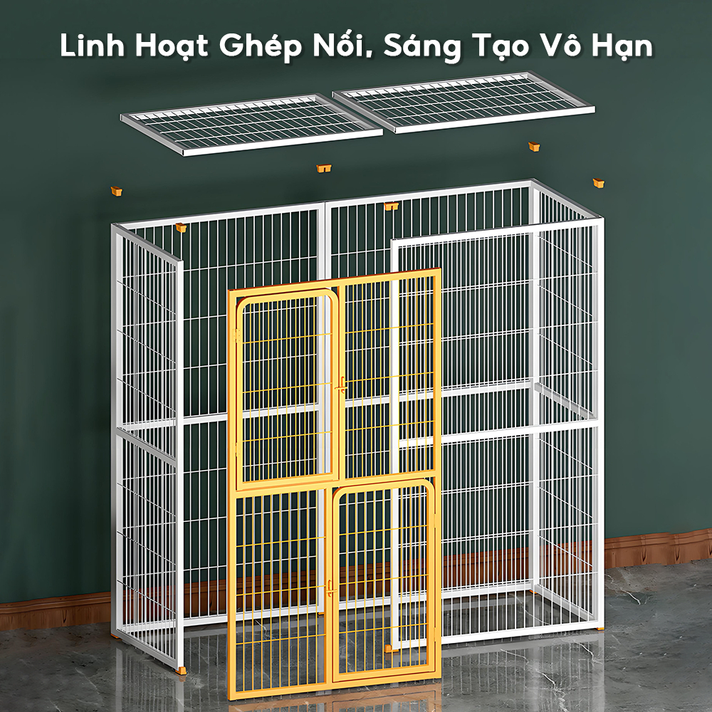 🐈GreenPets🐕Chuồng mèo nan sắt 2-3-4 tầng rộng rãi thoáng khí lắp ghép thông minh chắc chắn không gian cực lớn