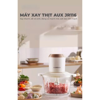 Máy xay thực phẩm đa năng AUX, công suất 300W, dung tích 1.8L, lưỡi dao 4 cánh sắc bén