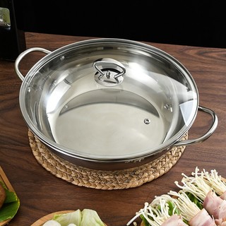 Nồi lẩu 2 ngăn / 1 ngăn INOX dùng được bếp ga , bếp từ làm nóng nhanh , siêu tiện lợi
