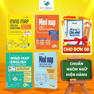 Sách - Bộ 4 Cuốn MindMap English Tự Học Tiếng Anh Cho Người Mới Bắt Đầu MCBooks (Lẻ Tùy Chọn)