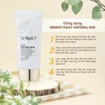 Kem chống nắng vật lý kiềm dầu 24h SPF50 PA+++ dưỡng trắng da, giảm thâm mụn - sạm nám Sennio 50g Daily Natural Cream — ảnh 5