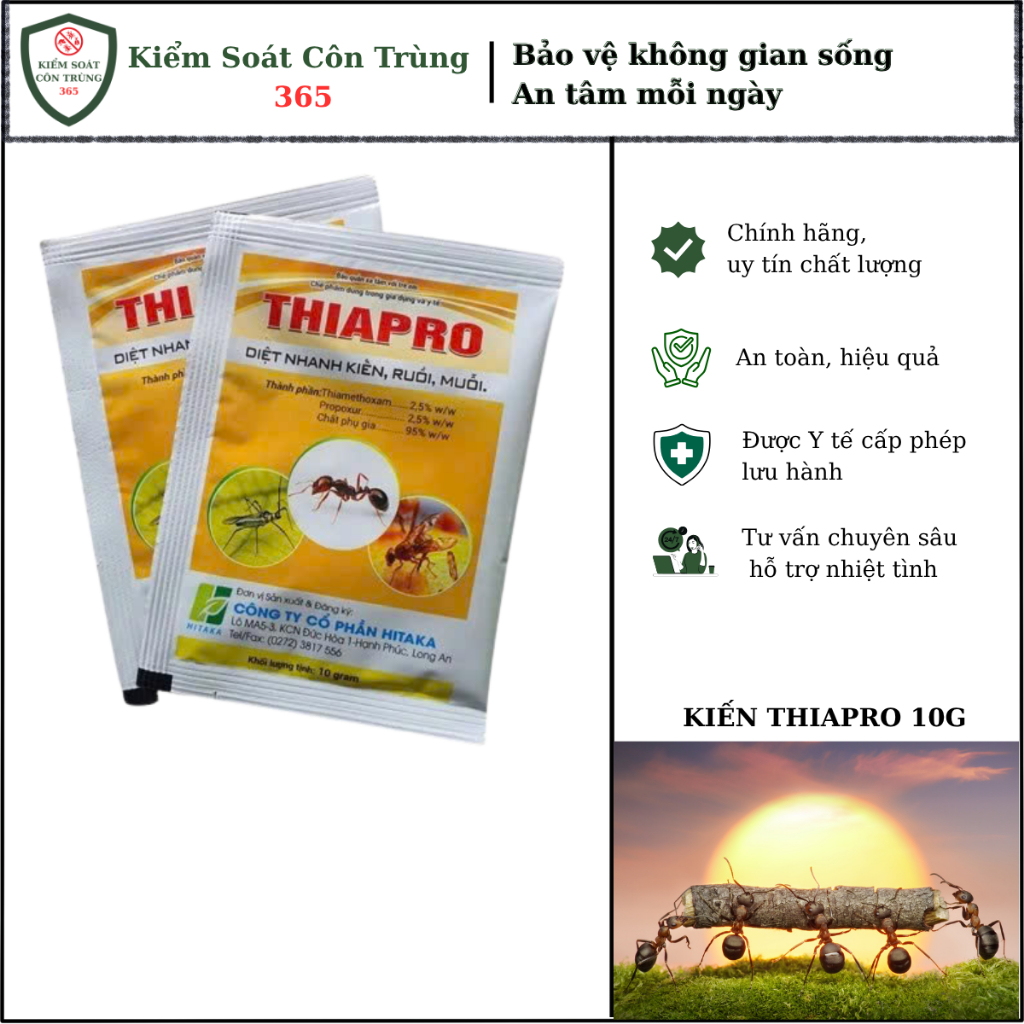 Thiapro 10g- Gói bột xử lý kiến & rệp sáp với thành phần thiapro ...
