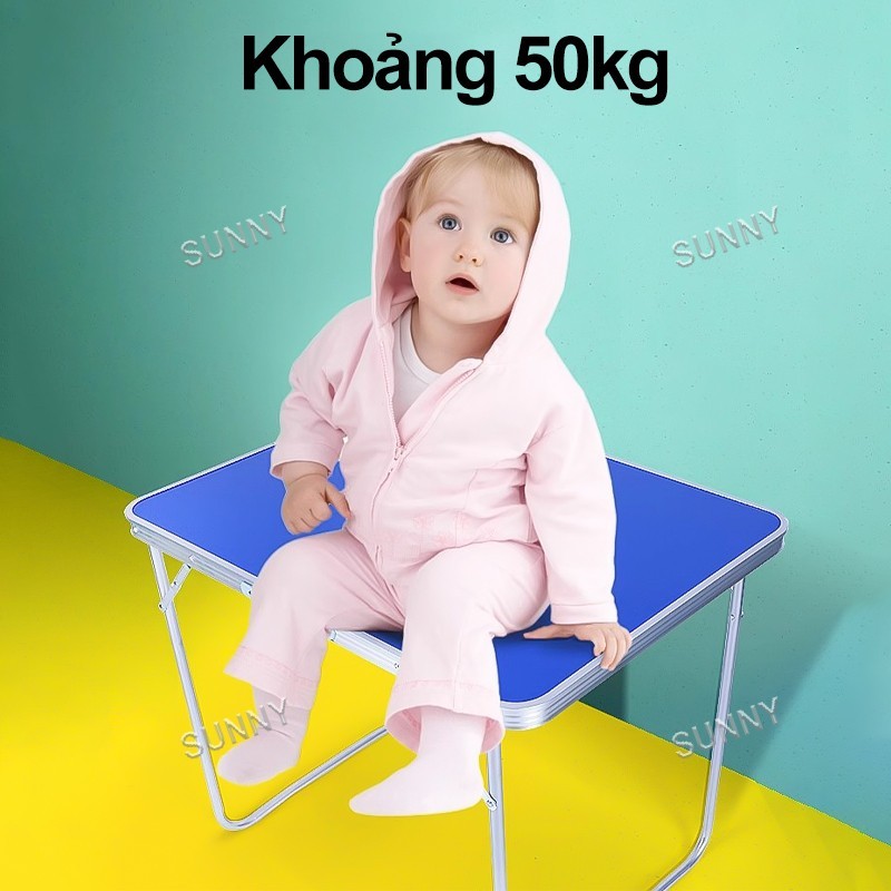SUNNY Bàn gấp Bàn Gấp Viền Nhôm Điều Chỉnh Độ Cao Nhiều Cấp Sử Dụng Trong Nhà Ngoài Trời