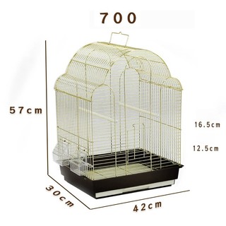 Lồng Chim Nhập Khẩu Mẫu 700 Dáng Mái Vòm Kích Thước 46x36x57cm Cho Vẹt Yến Phụng Lovebird