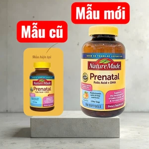 Vitamin bà bầu Prenatal + DHA 200mg Nature Made nội địa Mỹ [1/2027]