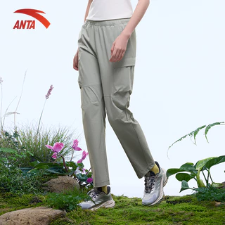 ANTA Nữ Outdoor Camping Quần dài thể thao vải dệt leo núi cắm trại 1625B6502
