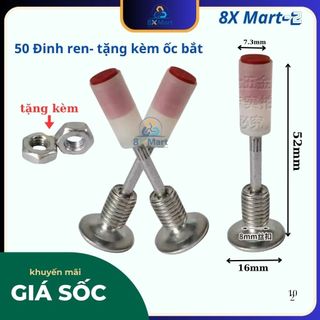 Đinh Vít Ren M8 ( bao gồm đai ốc )- dùng cho các loại máy bắn đinh