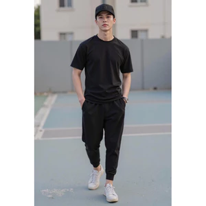 Bộ Áo Quần Jogger Nam thể thao vải thun loại 1 co giản 4 chiều quần nam jogger tập gym đẹp cao cấp shopthethaokute