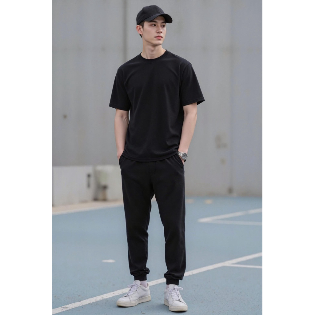 Bộ Áo Quần Jogger Nam thể thao vải thun loại 1 co giản 4 chiều quần nam jogger tập gym đẹp cao cấp shopthethaokute
