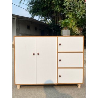 Tủ giày 5 cánh đa năng EcoWood ,kệ giày dép nhiều ngăn chất liệu gỗ MDF bền đẹp kích thước 100x75x30cm