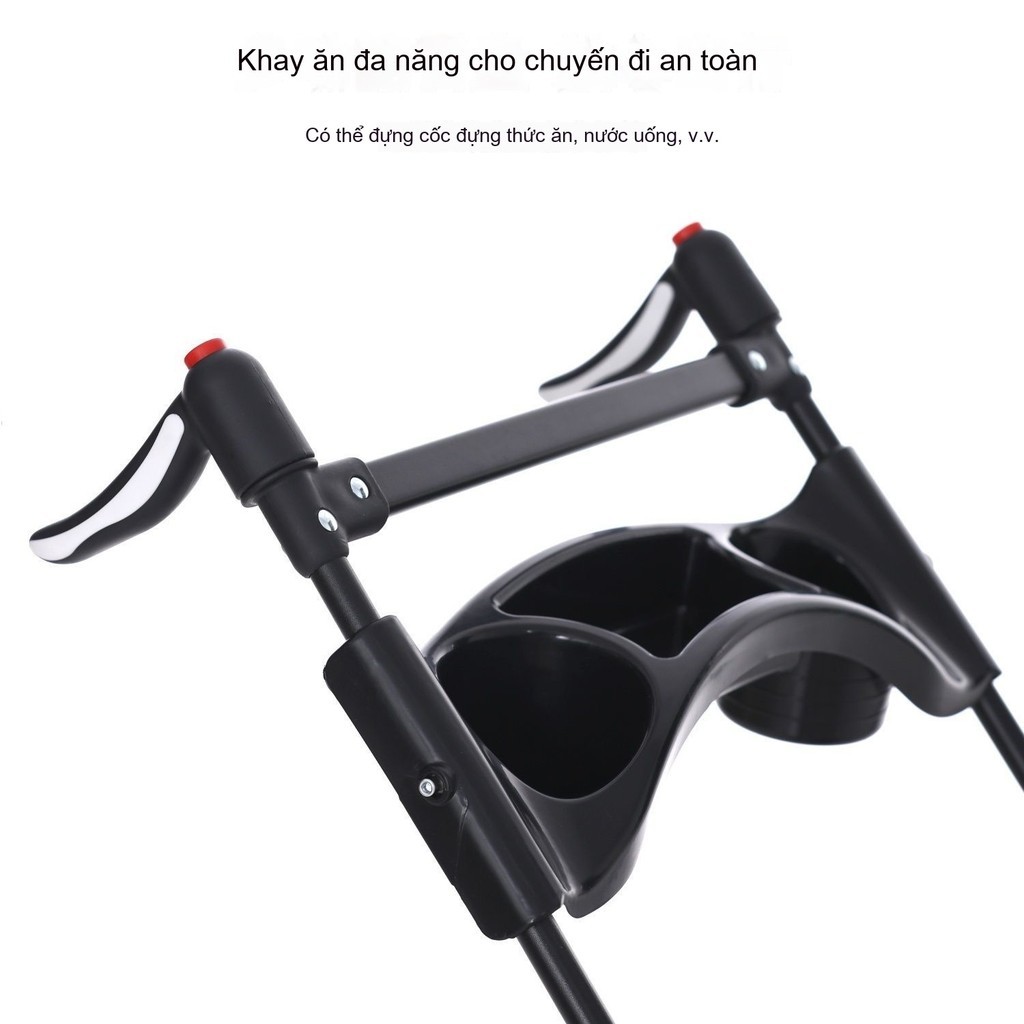 Xe đẩy thú cưng cỡ lớn, có thể tháo rời, tải trọng 25 kg, phù hợp cho chó và mèo cỡ nhỏ và vừa
