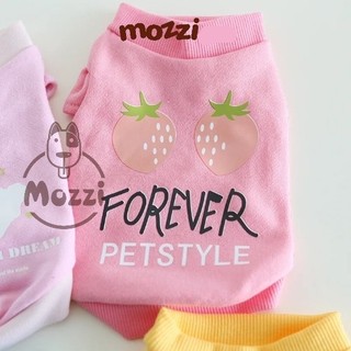 Áo Cổ lọ Tay bèo in hình Petstyle cho chó mèo
