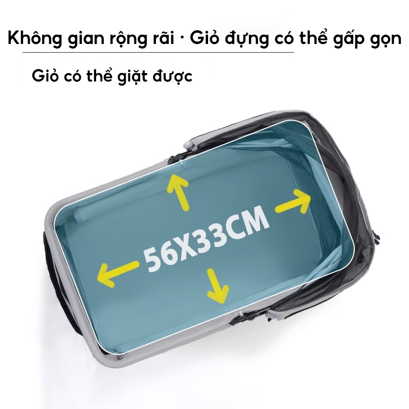 Xe đẩy thú cưng cỡ lớn, có thể tháo rời, tải trọng 25 kg, phù hợp cho chó và mèo cỡ nhỏ và vừa