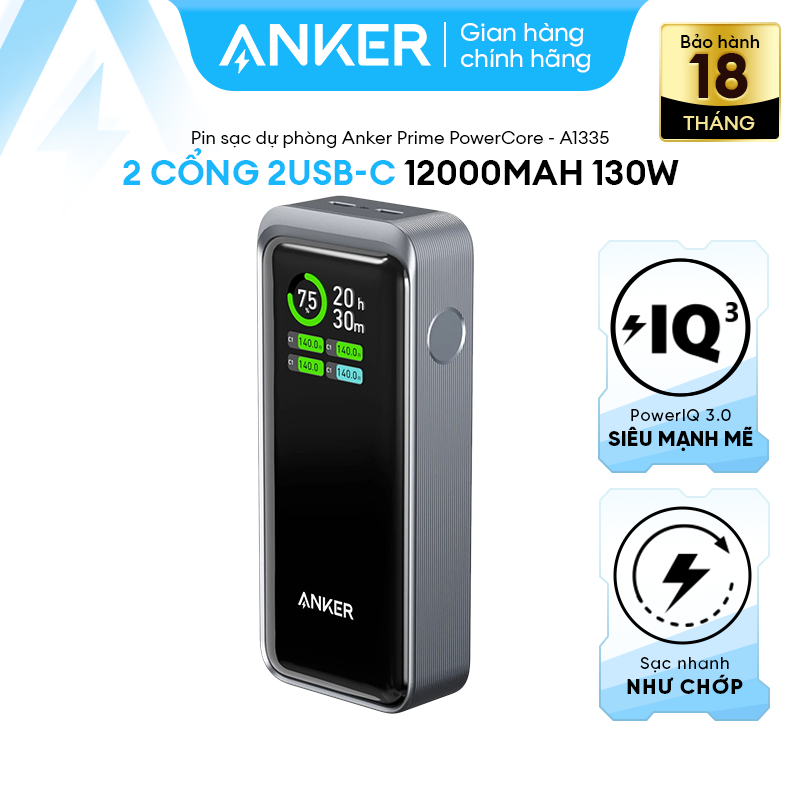 Sạc dự phòng Anker Prime A1335