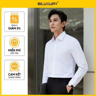 [T7_SALE 20%_HT] Áo Sơ Mi Nam Dài Tay 9SMDH540TRK Biluxury Chống Nhăn Chống Tia Cực Tím Kháng Khuẩn