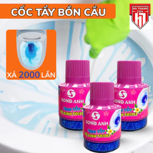 { combo) Chai Tẩy Toilet ,Viên Thả Bồn Cầu Công Nghệ Độc Quyền Đánh Bay Vi Khuẩn và Chất Gây Ố vàng