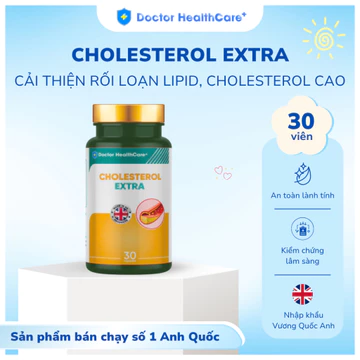 Viên Uống Cholesterol Extra Hỗ Trợ Giảm Cholesterol, Giảm Triglycerid Hộp 30 Viên
