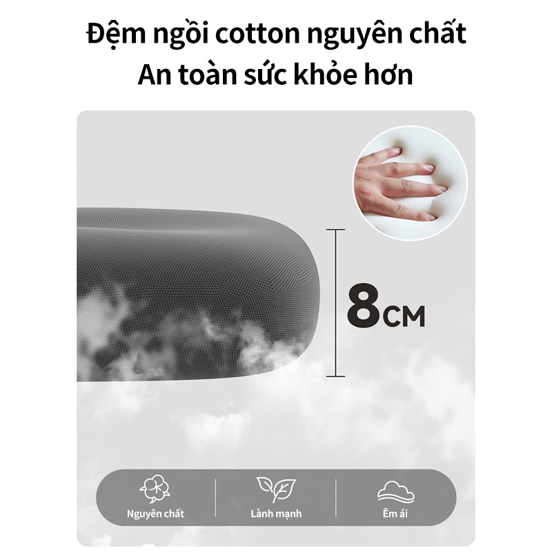 Ghế xoay văn phòng 360 độ cao cấp có gối, nệm mềm, tựa lưng lưới thông thoáng sạch sẽ | BigBuy360 - bigbuy360.vn