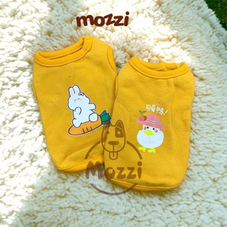 Áo Minisize cổ tay thun in hình Thỏ Vịt