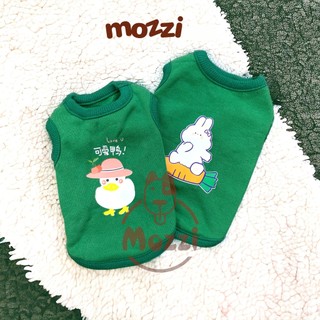 Áo Minisize cổ tay thun in hình Thỏ Vịt
