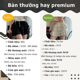 Chân Váy Ren Bèo 4 Tầng Dáng Ngắn MiSoul Cạp Chun Có Lớp Lót Bảo Hộ, Váy Ngắn Form Xòe Bồng 455