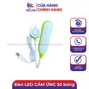 Đèn LED CẢM ỨNG 30 bóng chìm có củ nam châm dính dùng cho các loại máy trong ngành may