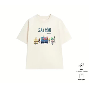Áo Thun Sài Gòn Sau Vai Unisex New Ss 2025 Đẹp Lạ Chất Vải Dày Dặn
