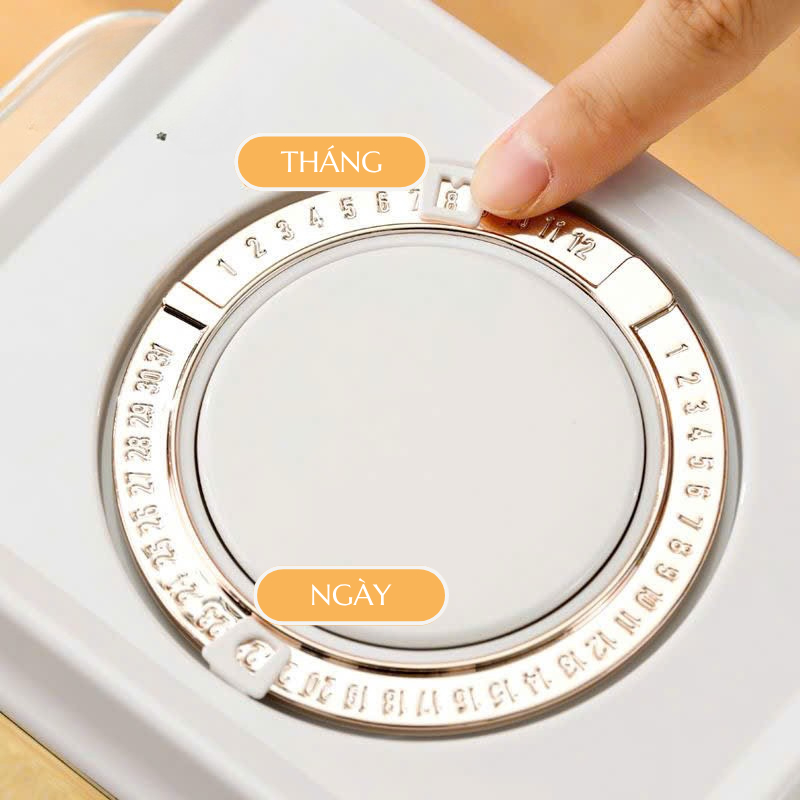 Hộp Đựng Sữa Nhấn Nút, Hộp Bảo Quản Thực Phẩm Khô Chống Ẩm Kín Khí Chống Ẩm Cao Cấp