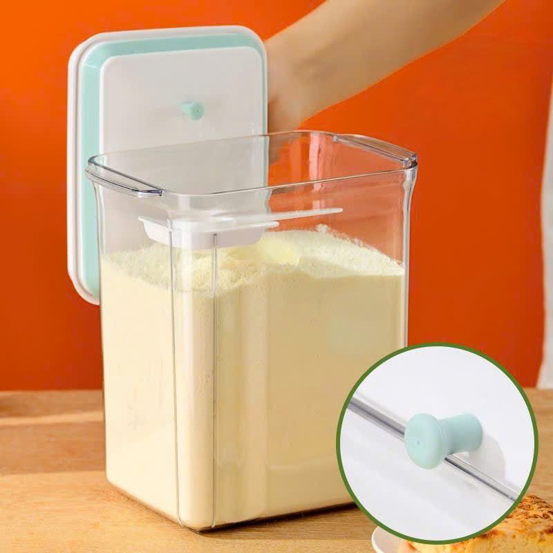 Hộp Đựng Sữa Nhấn Nút, Hộp Bảo Quản Thực Phẩm Khô Chống Ẩm Kín Khí Chống Ẩm Cao Cấp