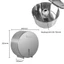 Hộp đựng giấy vệ sinh cuộn lớn tròn công cộng RANCO chất liệu inox 304 gắn tường bền đẹp KT - 402