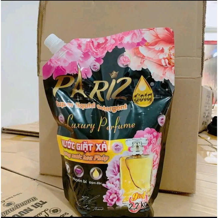 Nước Giặt PariZ 2200ml - Nước Giặt Xả Thơm Lâu Hương Nước Hoa Pháp Làm Sạch sâu
