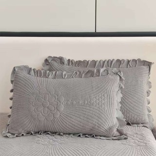 Bộ Ga Gối Nỉ Nhung Phủ Bèo Nhập Khẩu, Set 3 Món Ga Gối Trần Bông Phủ Chun Cài 4 Góc - BMbedding