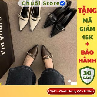 Giày lolita nữ da PU tổng hợp dệt vải đế cao su dễ thương tinh tế nhẹ nhàng nữ tính