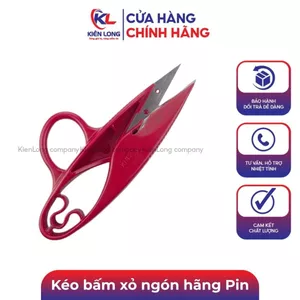 Kéo bấm xỏ ngón hãng Pin, kéo cắt chỉ may mini sắc bén, gọn nhẹ, không gỉ, dùng cho thợ may