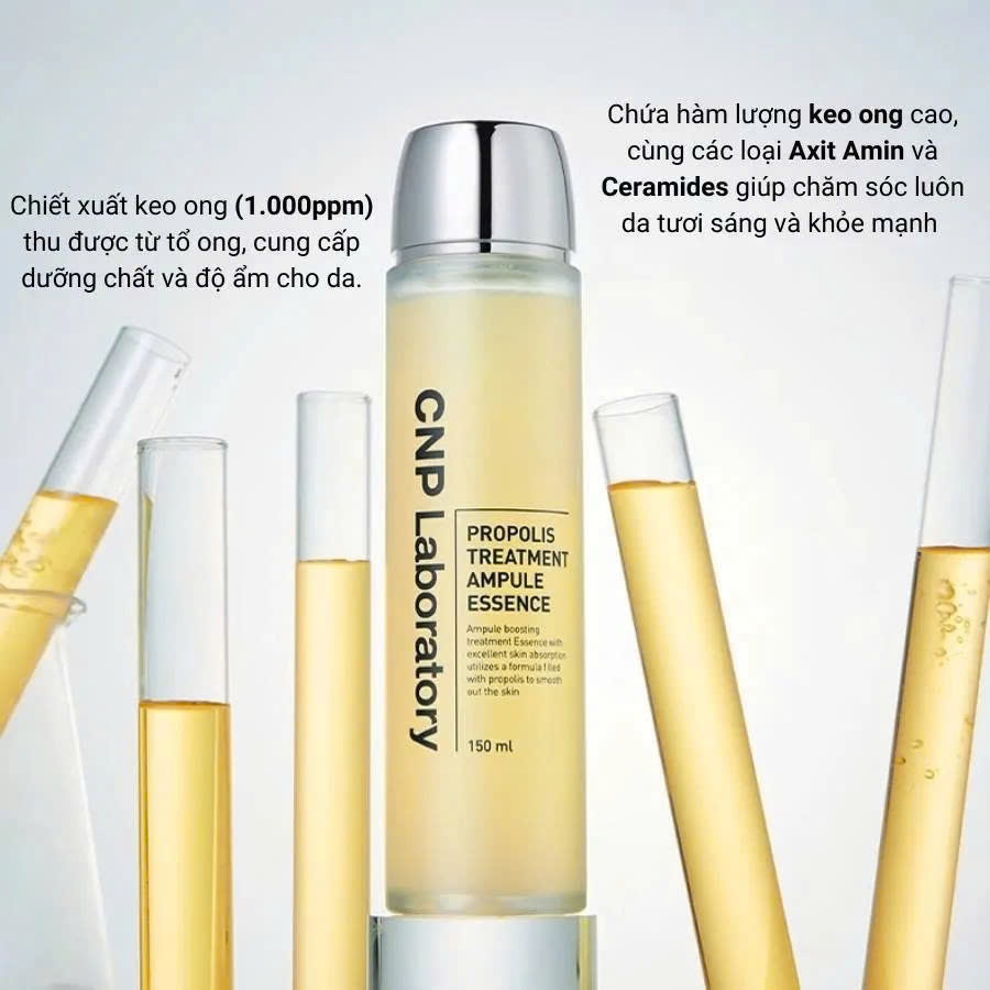 [TÁCH SET] Toner keo ong CNP Laboratory Propolis Treatment Ampule Essence Phục Hồi, Cấp Ẩm 100ml