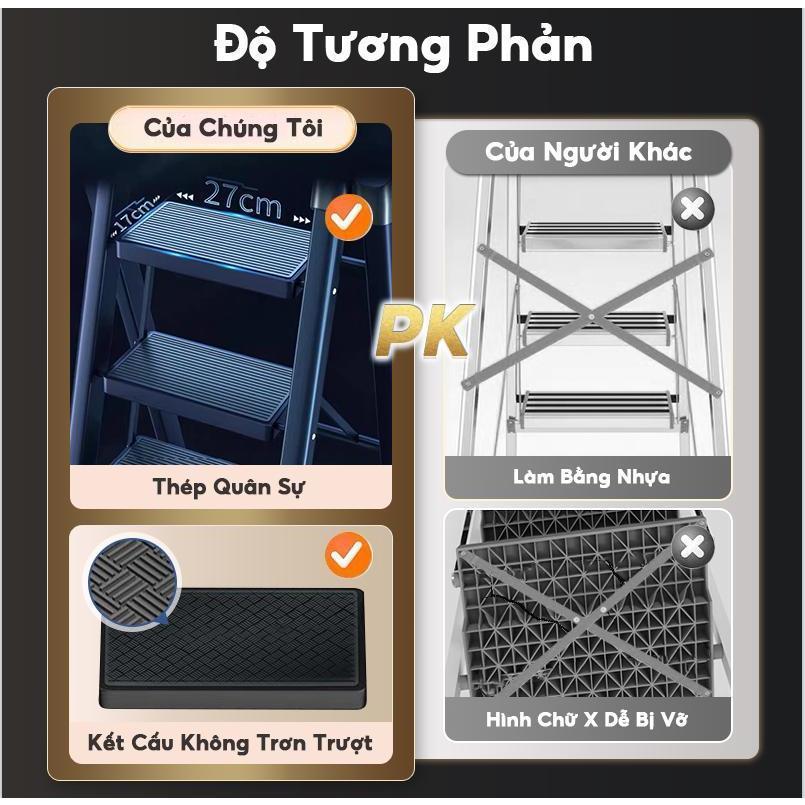Thang Gấp Gọn Thang chữ A Thang Nhôm Gấp Gọn 3/4/5/6/7/8 Bậc Tải Trọng