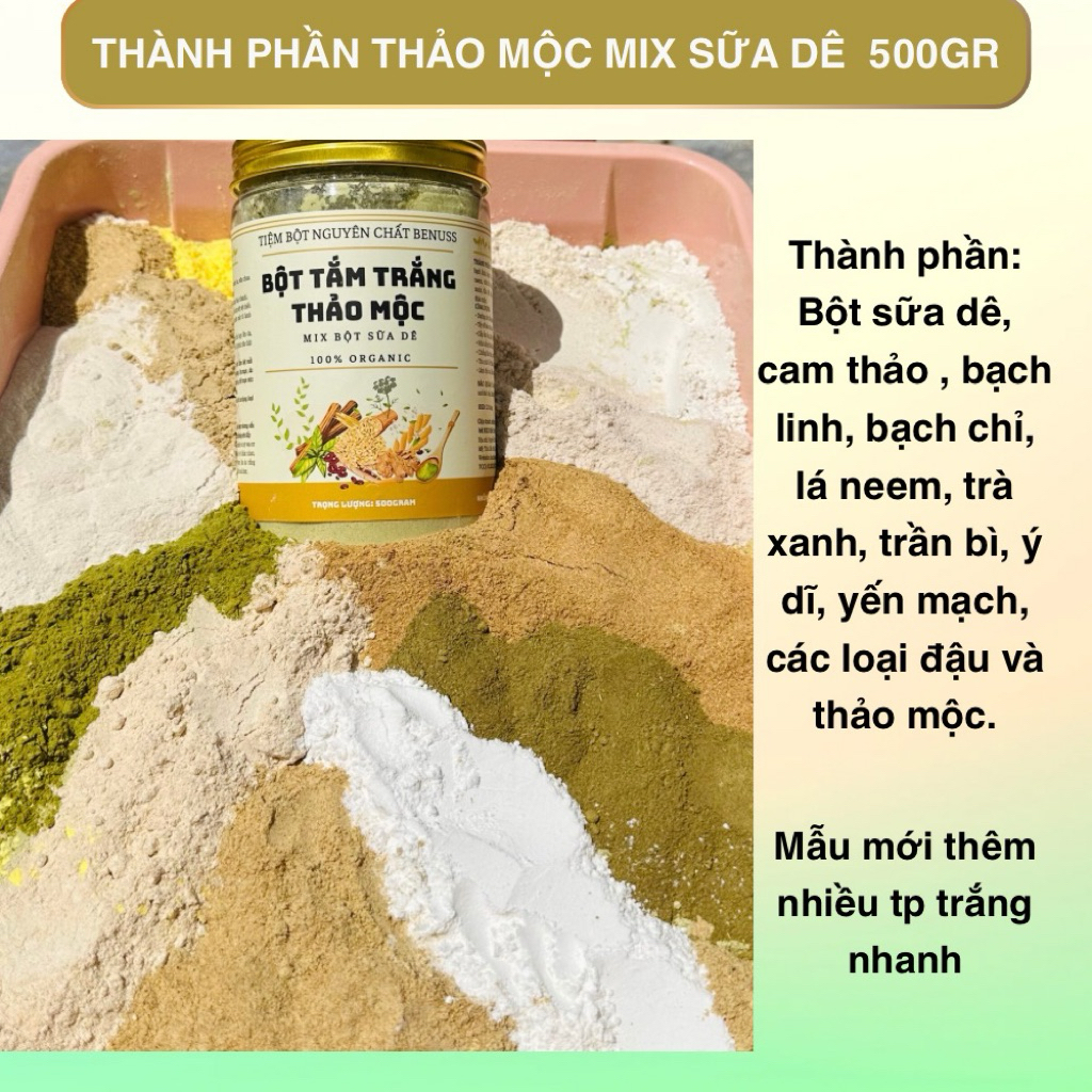 combo 2 hủ thảo mộc cacao và thảo mộc  sữa  dê