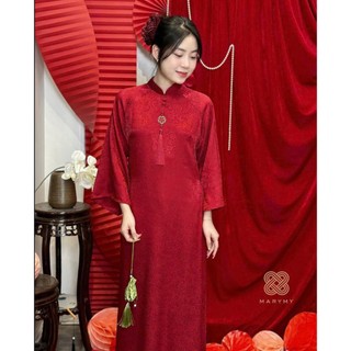 ÁO DÀI gấm nhẹ nhàng mềm mịn và cũng không kém phần đơn diệu