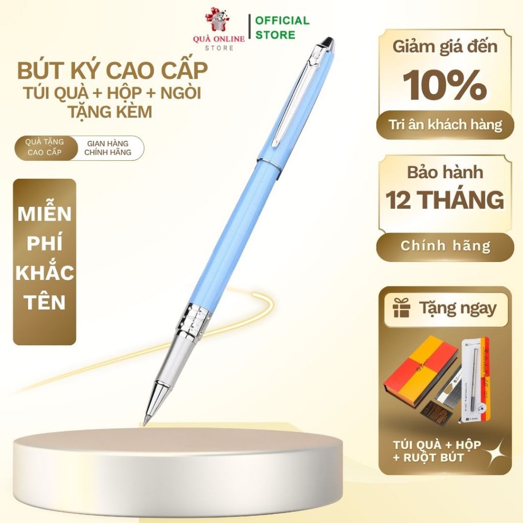 BÚT KÝ PICASSO CAO CẤP HORTA XANH BÓNG [MIỄN PHÍ KHẮC TÊN - LOGO] [RẺ VÔ ĐỊCH] BÚT KÝ CAO CẤP