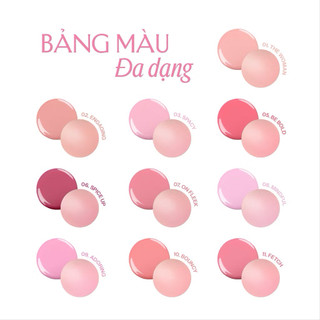 Má hồng Lemonade căng bóng dạng phấn nước thuần chay Mirror Mirror Blush Cushion 8g